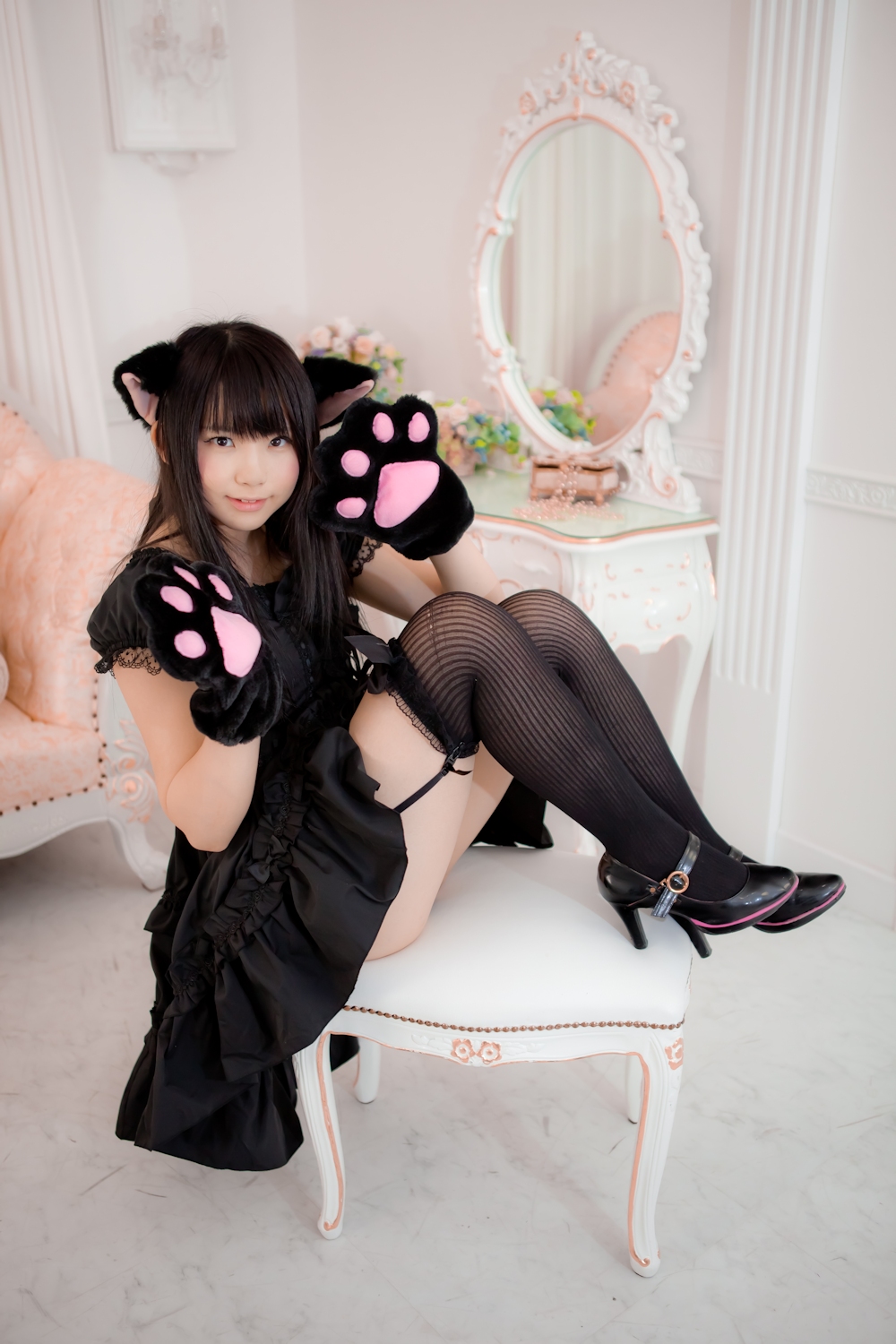 [enako] [enacat black] black silk cat girl(18)